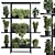 Metal Frame Vertical Wall Garden 3D model small image 2