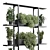 Metal Frame Vertical Wall Garden 3D model small image 3