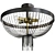 Elegant Rain Brass Chandelier 3D model small image 1