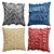 Title: Embossed Pattern Decorative Throw Pillow 3D model small image 11