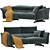 Customizable Brighton Sofa Rosini 3D model small image 1