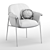 Modern Vintage Suerte Dining Chair 3D model small image 4