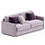 Convertible Modern Sofa Bed 3D model small image 2