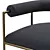 Mid-Century Style Chaise Lounger 3D model small image 2