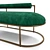 Mid-Century Style Chaise Lounger 3D model small image 3