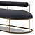 Mid-Century Style Chaise Lounger 3D model small image 6