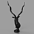 Antelope Bust Sculpture DG-Home Louis 3D model small image 1