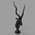 Antelope Bust Sculpture DG-Home Louis 3D model small image 3