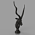 Antelope Bust Sculpture DG-Home Louis 3D model small image 9