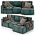 Monso Corner Sofa Sectional by Divan.ru 3D model small image 4