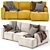 Monso Corner Sofa Sectional by Divan.ru 3D model small image 6