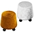 Plush Mecha Seat Ottoman 3D model small image 1