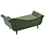 Modern Upholstered Chaise Lounge 3D model small image 4