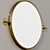 Deco-inspired Verso Mirror for Luxe Spaces 3D model small image 2