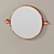 Deco-inspired Verso Mirror for Luxe Spaces 3D model small image 4