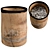 Tropical Bamboo Ashtray Holder 3D model small image 1