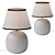 Elegant Reactive Glaze Table Lamp 3D model small image 2