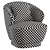 Modern BAKER Swivel Chair Classic 3D model small image 3