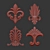 Elegant 3D Ornament Duo Render 3D model small image 7