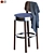 Modern Thonet Stool Design 3D model small image 4