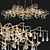 Elegant Branching Art Chandelier 3D model small image 1