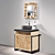 Archpole Vanity Set with Granite Sink 3D model small image 2