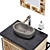 Archpole Vanity Set with Granite Sink 3D model small image 8