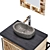 Archpole Vanity Set with Granite Sink 3D model small image 14