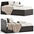  Flekke Daybed with Drawers and Mattresses 3D model small image 1