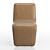 Modern Leather Dining Chair - Branon 3D model small image 3