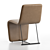 Modern Leather Dining Chair - Branon 3D model small image 5