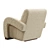 Anthropologie Violette Modern Lounge Chair 3D model small image 3