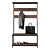 Hiba Hallway Bench with Coat Rack 3D model small image 2