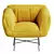 Modern Chic Armchair Furniture 3D model small image 2