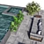 Resort Oasis Pool Design 3D model small image 4