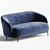 Natuzzi Botanic Sofa: Luxurious Comfort 3D model small image 2