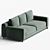 Modern Elegance: Natuzzi Leaf Sofa 3D model small image 2