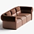 Elegant Natuzzi NEW CLASSIC Sofa 3D model small image 3