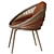 Ndebele Handcrafted Dining Chair 3D model small image 3