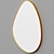 Shimmer Brass Drop Mirror 3D model small image 2