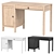 Minimalist HEMNES Desk: Sleek Design 3D model small image 1