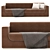 Modern Chic RH Sofa 3D model small image 1