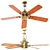 Modern Remote Control Ceiling Fan 3D model small image 1