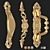 Title: Antique Door Knocker Handle Collection 3D model small image 1