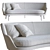 Modern 3D Flexform Guscio Sofa 3D model small image 1