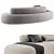 Modern Bubble Rock Sofa Design 3D model small image 2