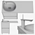 ANDREA BRUKS Over-Washer Sink 3D model small image 10