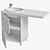 ANDREA BRUKS Over-Washer Sink 3D model small image 11