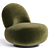 Elegant Modern Lulu Chair 3D model small image 2