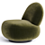 Elegant Modern Lulu Chair 3D model small image 4